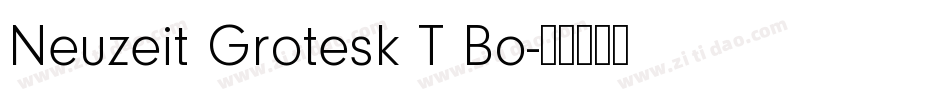 Neuzeit Grotesk T Bo字体转换